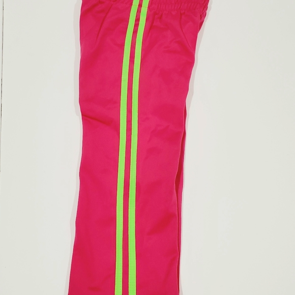 Puma Sport Lifestyle Pink & Green Pull On Athletic Workout Pants Size 3T - Picture 4 of 8
